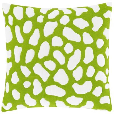 Pebbles Quilted Green Decorative Pillow Cover