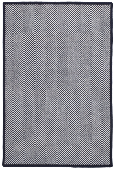 Batiste Navy Woven Wool Custom Rug