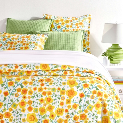 Silly Sunflowers Yellow Duvet Cover