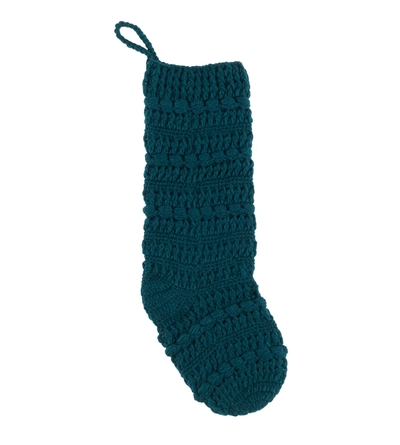 Spruce Wool Knit Stocking