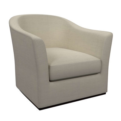 Estate Linen Pearl Grey Thunderbird Swivel Chair