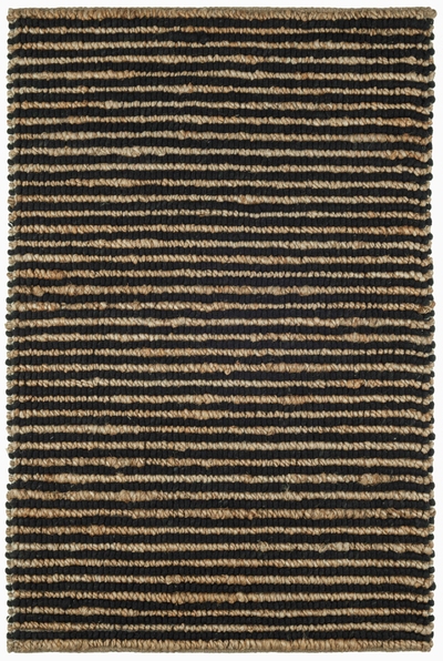 Twiggy Black Handwoven Wool/Jute Rug