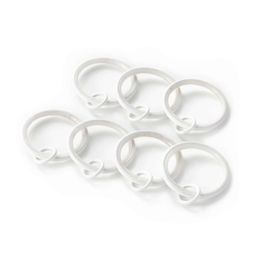 Curtain Loop White Ring