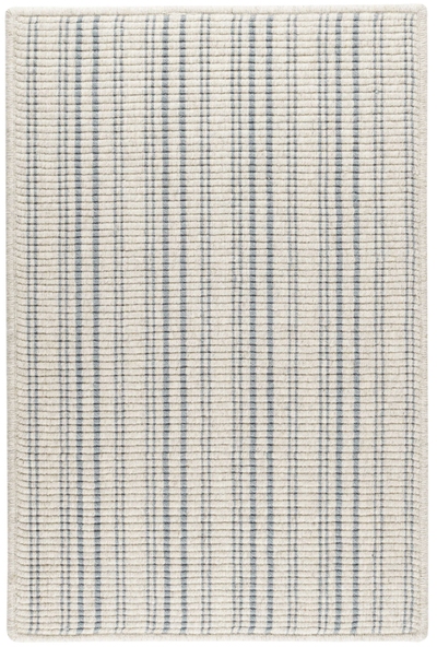 Warren Ticking Slate Woven Wool Custom Rug