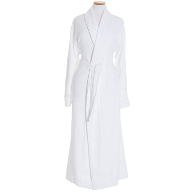 Montauk White Long Robe | Pine Cone Hill by Annie Selke