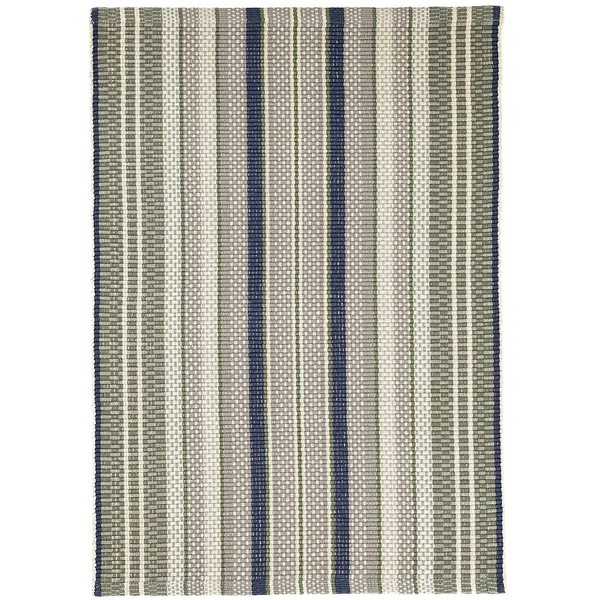 Bay Stripe Handwoven Cotton Rug