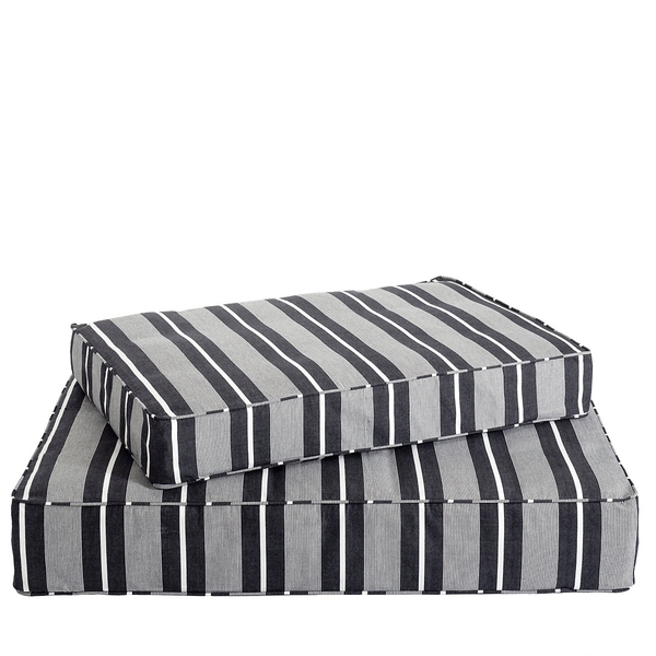 Berkeley Stripe Black Dog Bed Cover