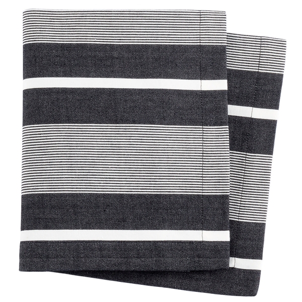Berkeley Stripe Black Napkin Set Of 4