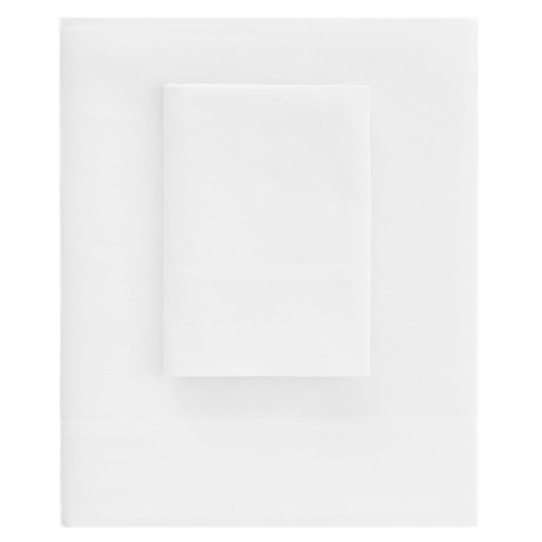 Essential Sateen White Flat Sheet