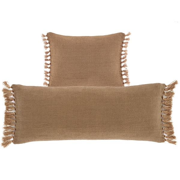 Evelyn Linen Parchment Decorative Pillow