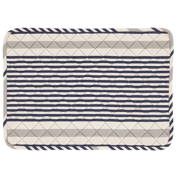 Gunner Stripe Quilted Placemat Set Of 4