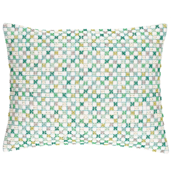 Linden Embroidered Decorative Pillow Cover