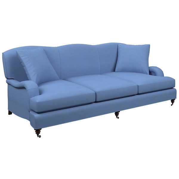 Estate Linen French Blue Litchfield 3 Seater Sofa