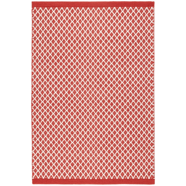 Mainsail Red Handwoven Indoor/Outdoor Rug