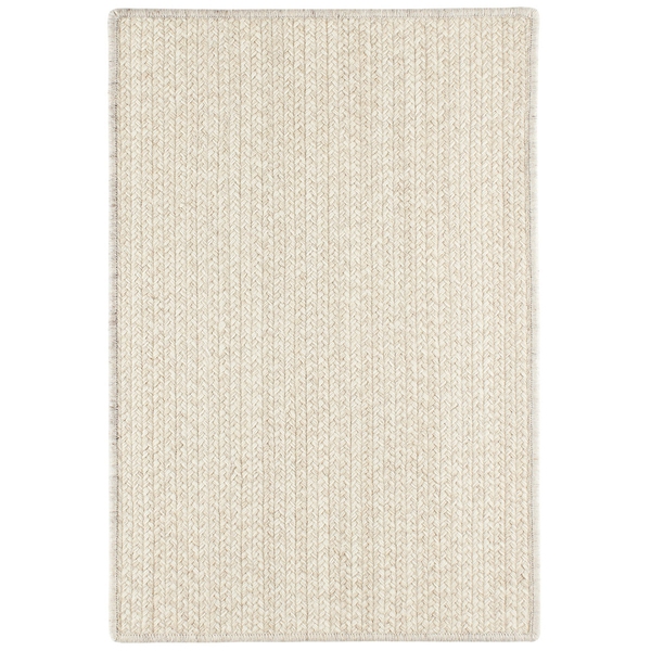 Merrill Ivory Woven Wool Custom Rug