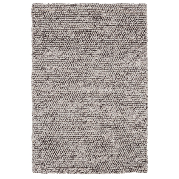 Niels Grey Handwoven Wool/Viscose Rug