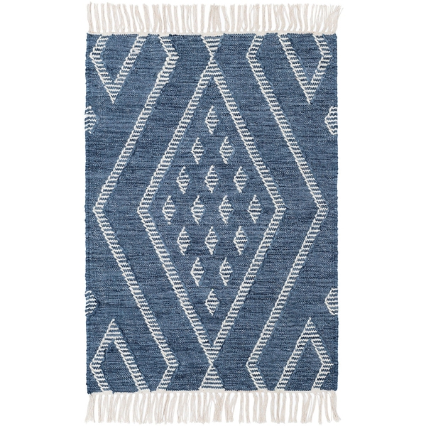Healy Blue Handwoven Wool Rug