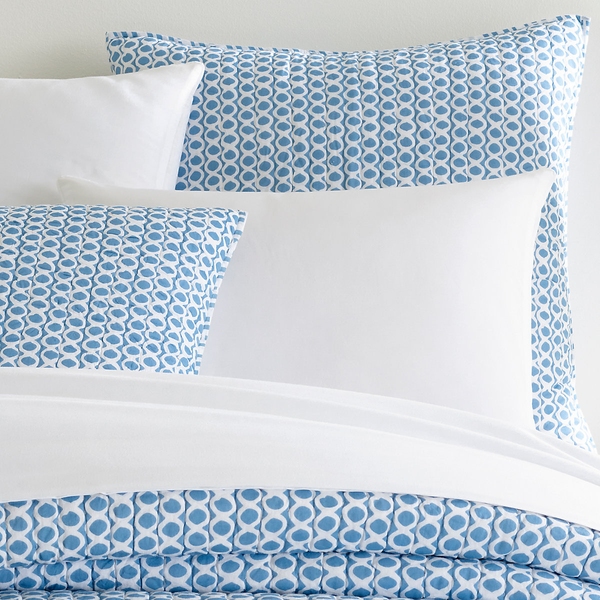 Tyler French Blue Quilted Sham