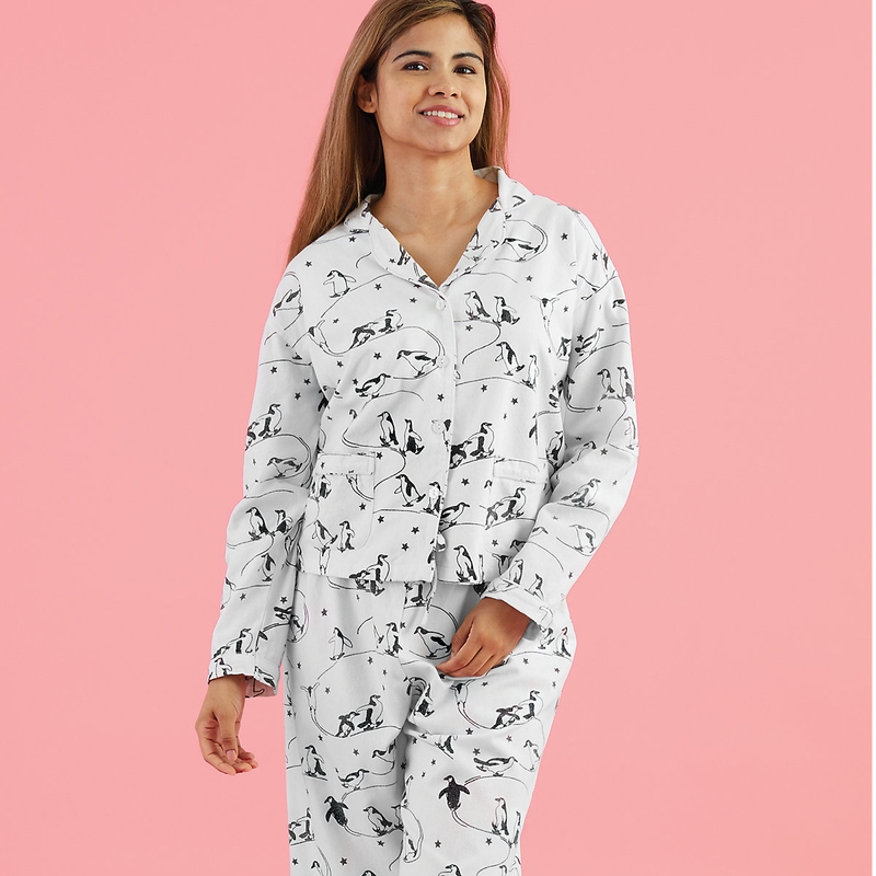 Penguins Flannel Pajama  Pine Cone Hill by Annie Selke