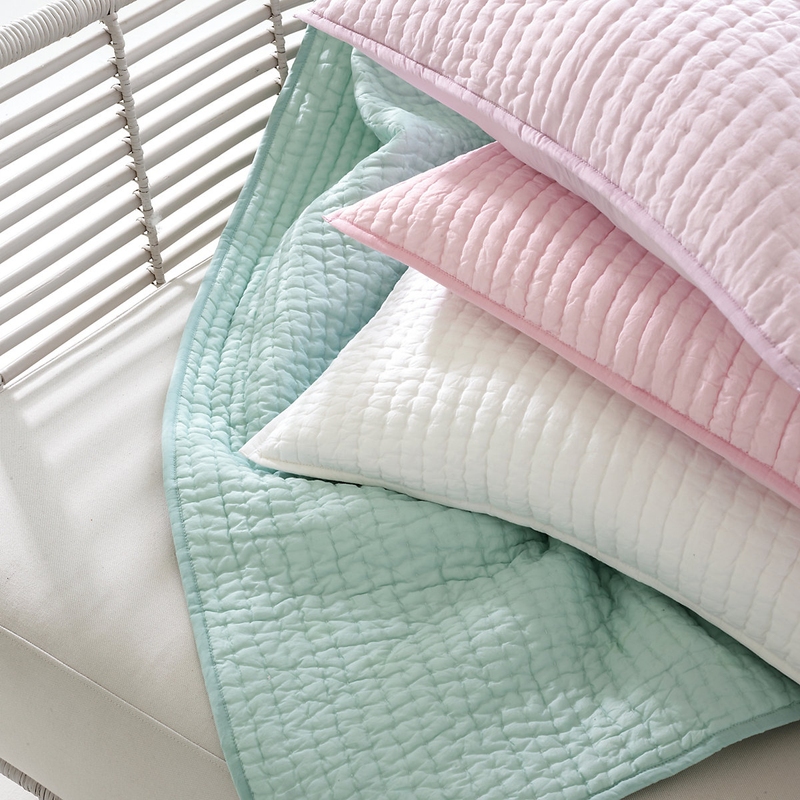 Lana Voile Pale Lilac Quilted Sham | Pine Cone Hill by Annie Selke