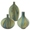 Swatch Green Wave Vases/Set Of 3