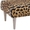 Swatch Leopard Tapered Cerused Oak Leg Rug Ottoman