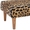 Swatch Leopard Tapered Square Natural Leg Rug Ottoman