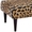 Swatch Leopard Tapered Tobacco Leg Rug Ottoman