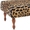 Swatch Leopard Turned Natural Leg Rug Ottoman