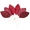 Swatch Red Velvet Leaf Pick/Set Of 6