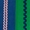 Swatch Ric Rac Stripe Blue/Green Coverlet