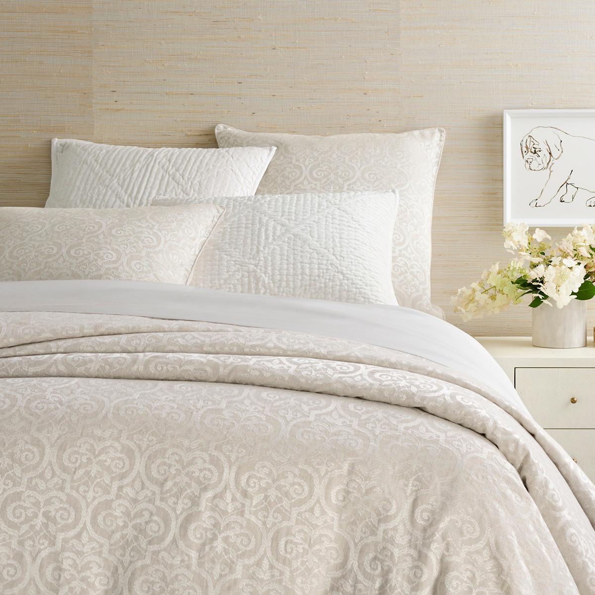 Gwendolyn Embroidered Ivory Duvet Cover The Outlet