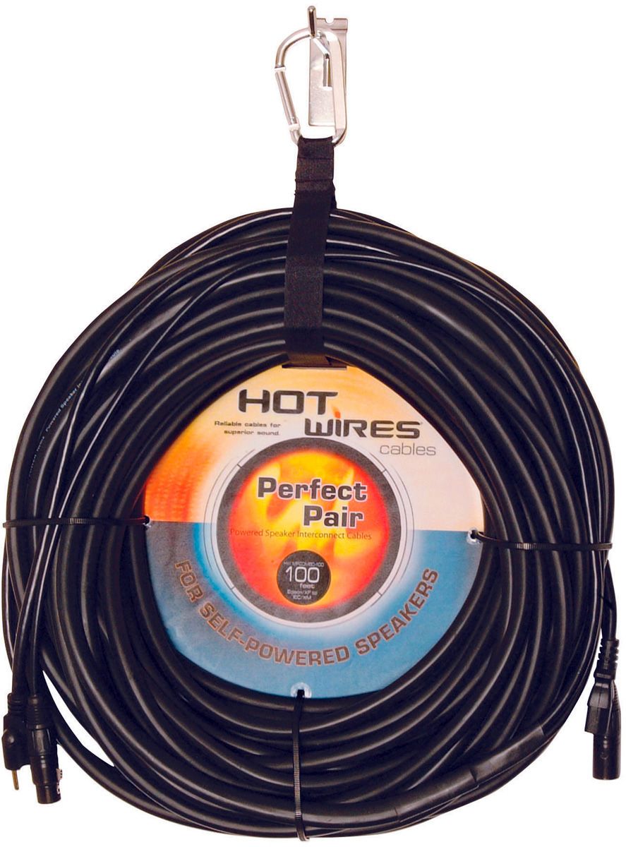 Perfect Pair Ac Power Xlr Combo Cable For Powered Speakers 50 Ft