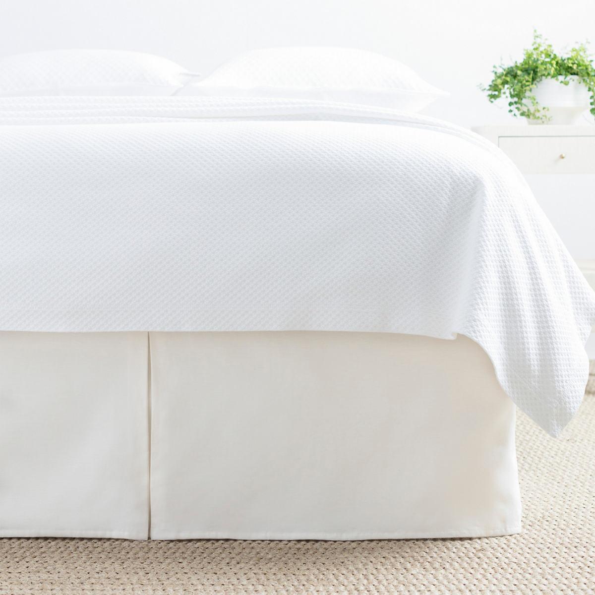 Lush Linen Ivory Bed Skirt Pine Cone Hill, Ivory Bed Skirt King Size