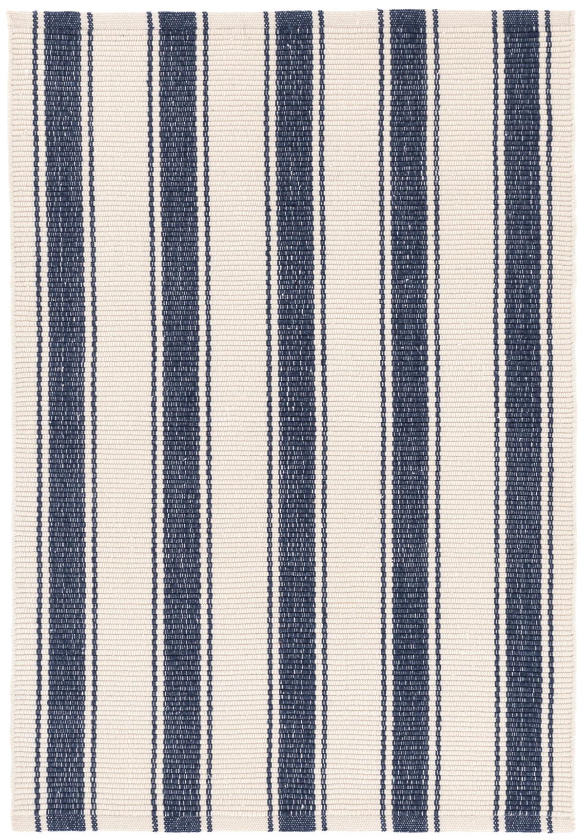 Blue Awning Stripe Indoor Outdoor Rug, Striped Indoor Outdoor Rugs