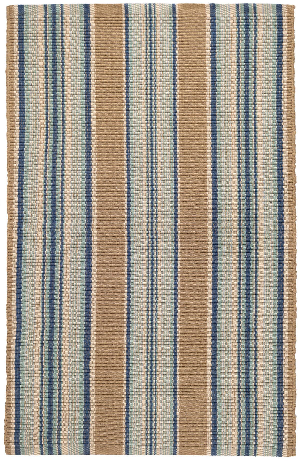 Blue Heron Stripe Indoor Outdoor Rug, Navy And Green Striped Outdoor Rug