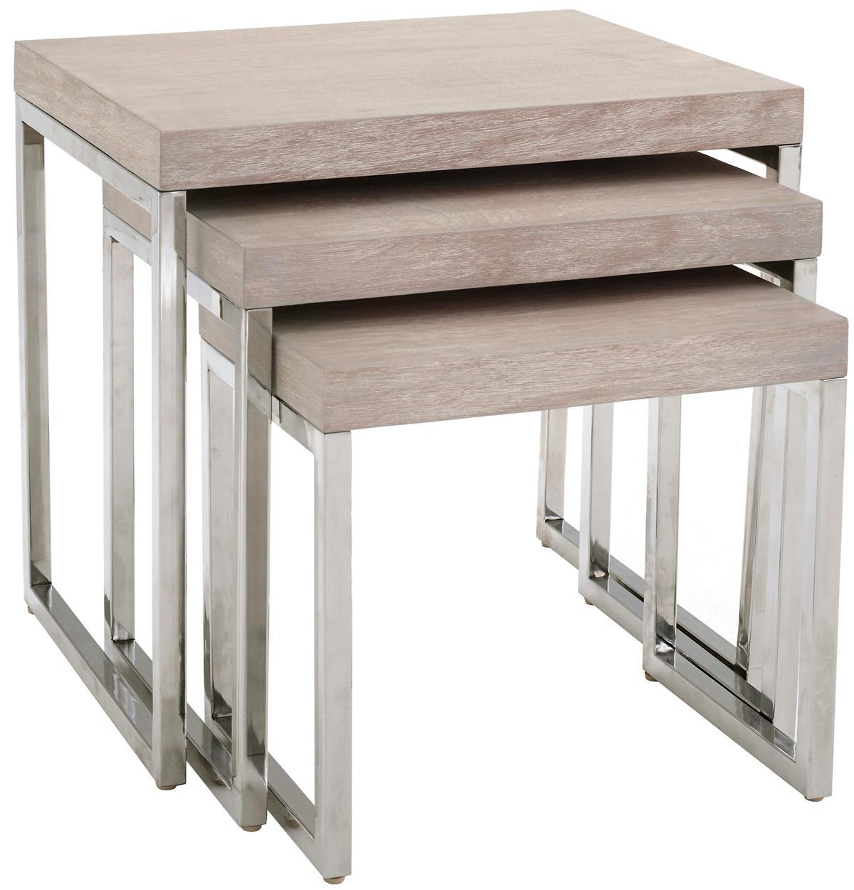 Nesting Tables Trilogy Wood Nesting Tables/Set Of 3 | The Outlet